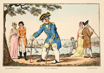 The Old Commodore, 1807 by Isaac, Robert and George Cruikshank